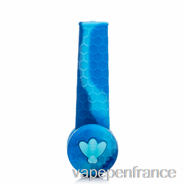 Stratus Trio Tuyau En Silicone Marbre Bleu (bleu Bébé / Bleu) Stylo Vape